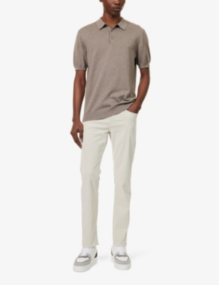 ARNE: Short-sleeved regular-fit cotton-knit polo shirt