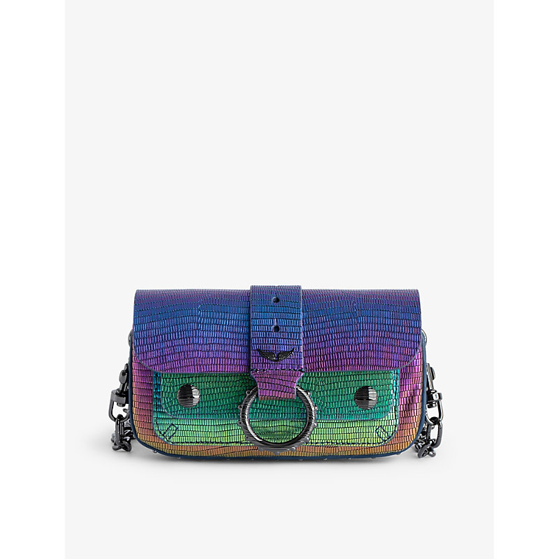 Zadig & Voltaire Zadig&voltaire Womens Rainbow Kate Removable-chain Stud-embellished Leather Wallet