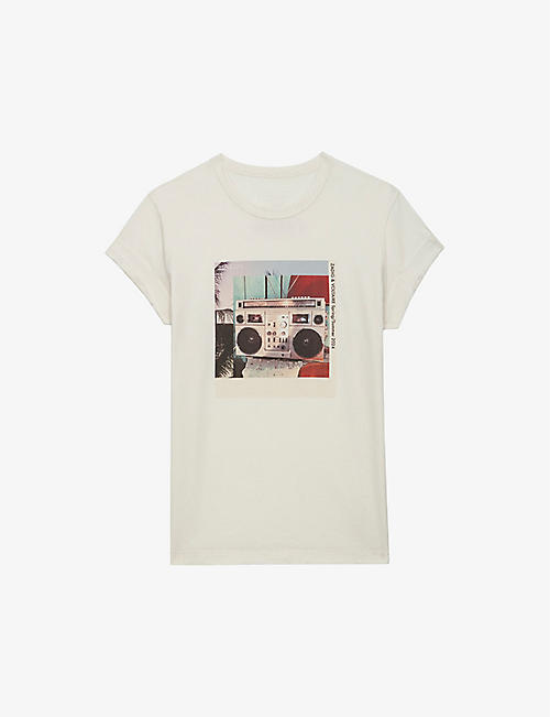 ZADIG&VOLTAIRE: Anya graphic-print short-sleeve cotton T-shirt
