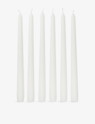 THE WHITE COMPANY: Tapered Unscented Set of Six Dinner Candles