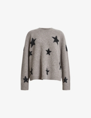 Allsaints Starlet Jumper In Doe Brown