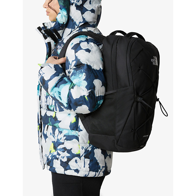 Shop The North Face Womens Black/white Jester Logo-print Recycled-polyester Backpack