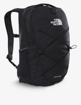 The North Face Jester Logo-print Recycled-polyester Backpack In Black/white