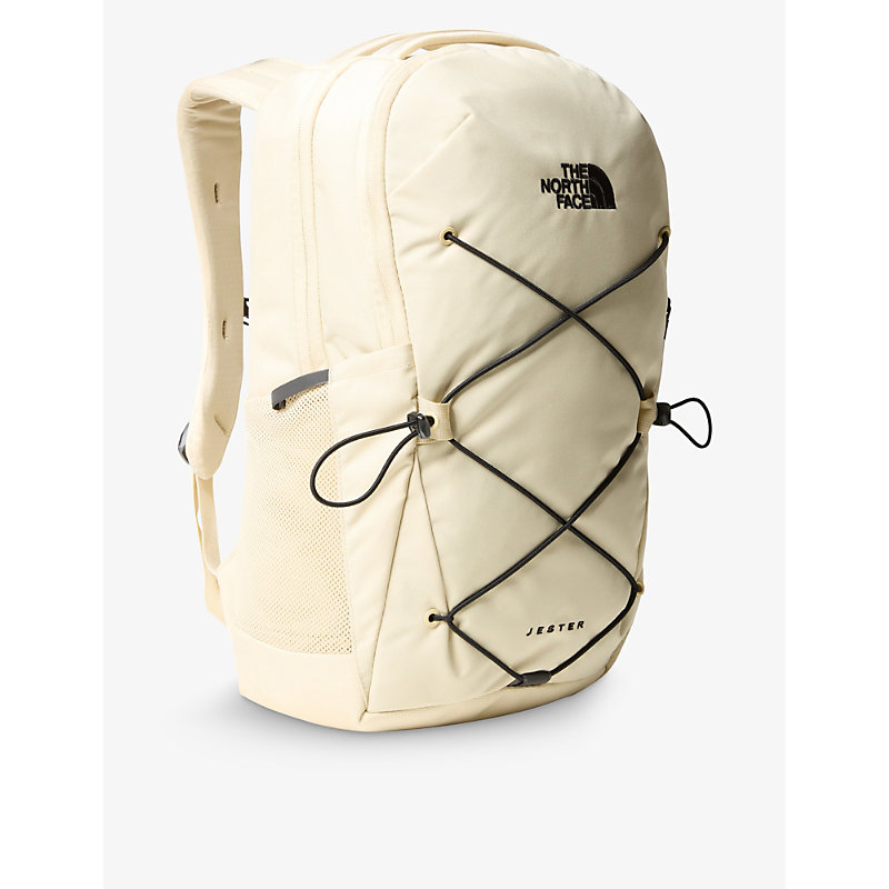 The North Face Jester Logo-print Recycled-polyester Backpack In Gravel/black