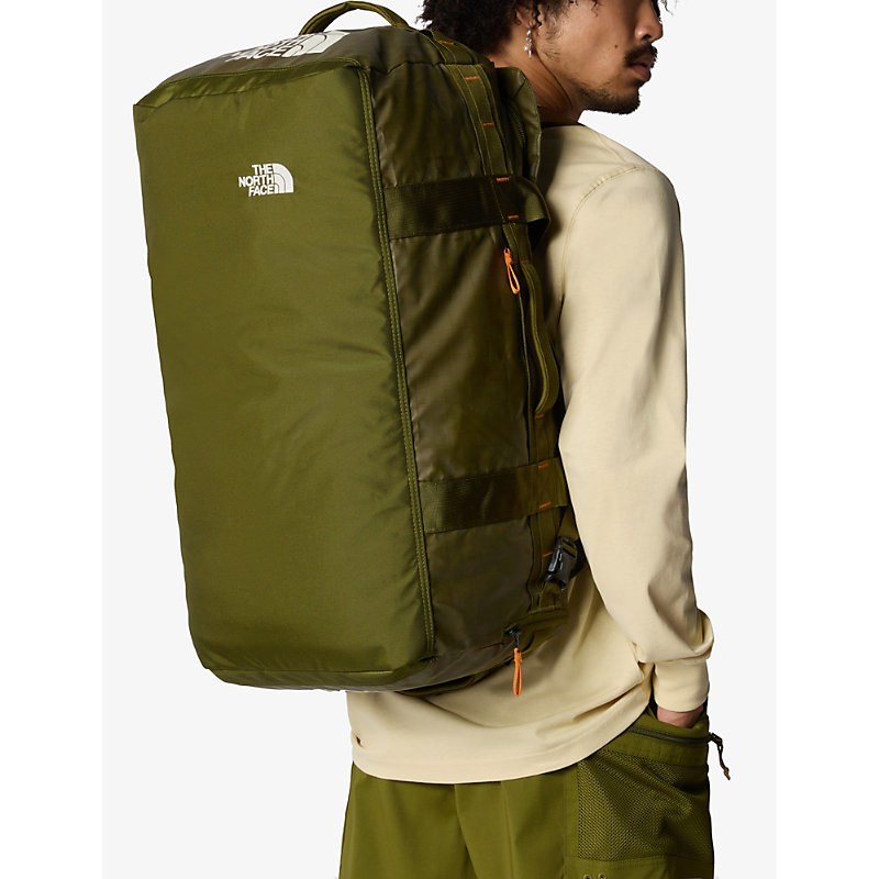 Shop The North Face Forest Olive/desert Base Camp Voyager Recycled-polyester Duffel Bag