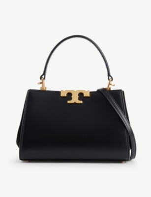 Tory Burch Womens Black Eleanor Mini Leather Satchel Bag