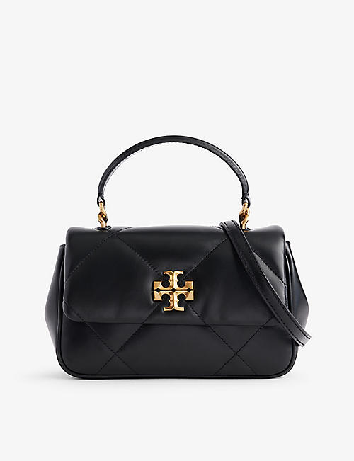TORY BURCH: Kira quilted leather top-handle bag