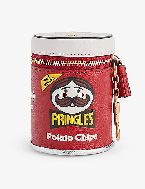 ANYA HINDMARCH: Pringles logo-print leather purse