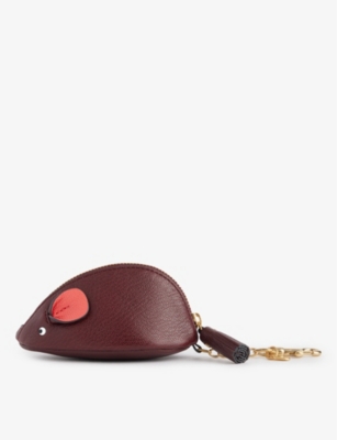 ANYA HINDMARCH: Mouse leather coin purse