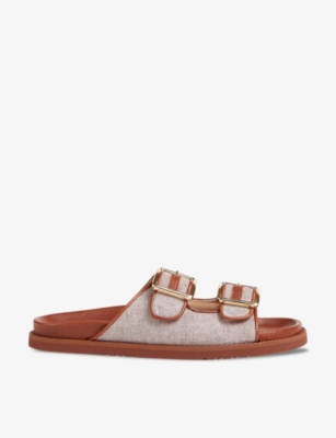 LK BENNETT: Ionna double-strap woven sandals