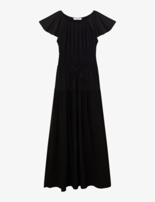 LK BENNETT: Carla drawstring-waistband cotton-blend maxi dress