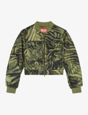 Diesel G-khlow Zip-up Bomber Jacket In 5afa