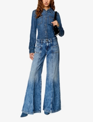 Diesel Bootcut And Flare Jeans D-akii 09h95t Jeans In 1