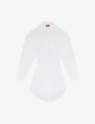 Diesel Midi Chemisier With Logo In 100