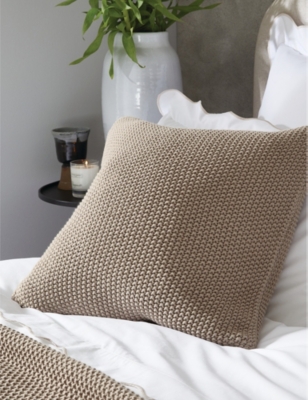 THE WHITE COMPANY: Lyra textured-finish cotton cushion cover 50cm x 50cm