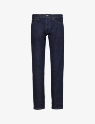 POLO RALPH LAUREN: Five-pocket belt-loop slim-fit tapered-leg stretch-denim jeans