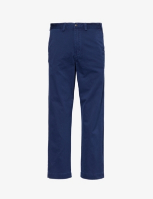 POLO RALPH LAUREN: Sailing belt-loop straight-leg relaxed-fit cotton trousers