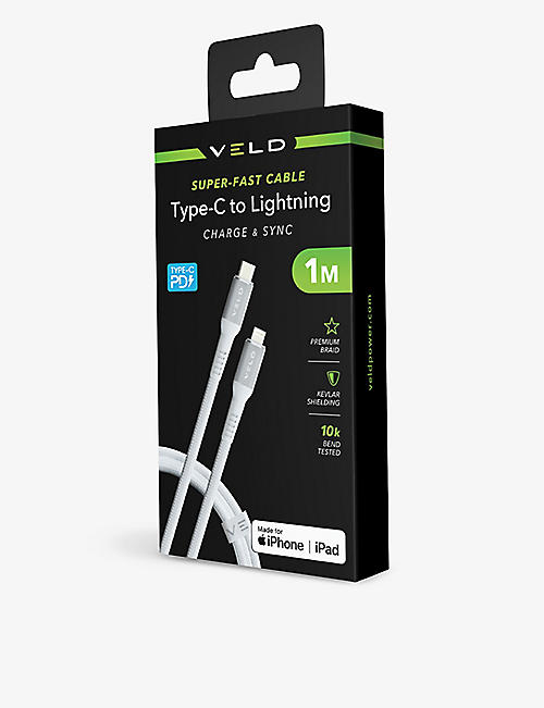 VELD: VCL1 Super-fast USB-C to 1-metre lightning cable