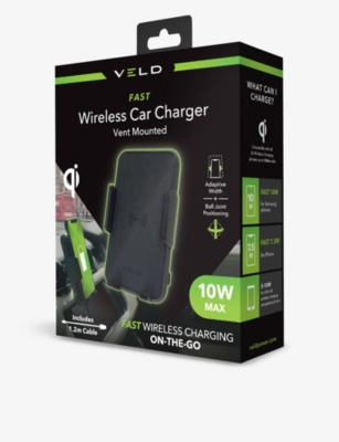 VELD: Fast wireless vent-mounted car charging pad 10W