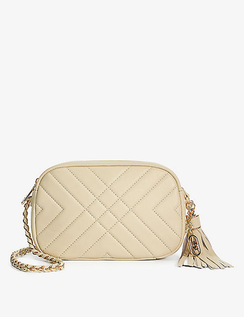 DUNE: Chancery quilted leather cross-body bag