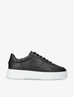 Axel Arigato Orbit Vintage Contrast-panel Leather Trainers In Blk/white