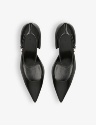 Shop Givenchy Women's Black Show Stocking Leather Heeled Courts