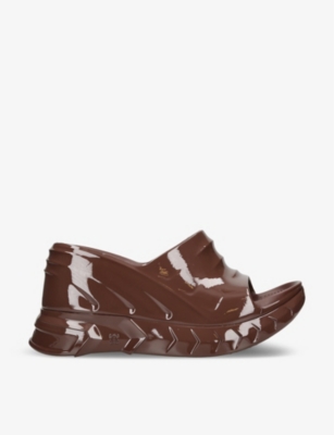 Givenchy Marshmallow Wedge Sandal In Brown