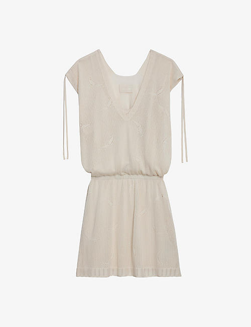 ZADIG&VOLTAIRE: Alanis elasticated-waist cotton mini dress