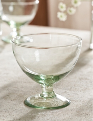 Shop The White Company Clear Kinsley Soda-lime Glass Coupes Set Of Four