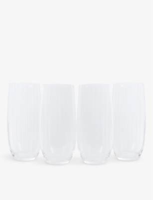 Shop The White Company Skye Optic Highball Glasses Set Of Four Clear