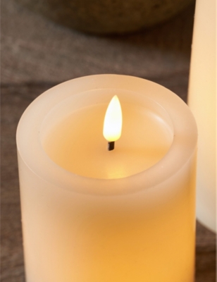 THE WHITE COMPANY: Glow small LED wax candle 10cm