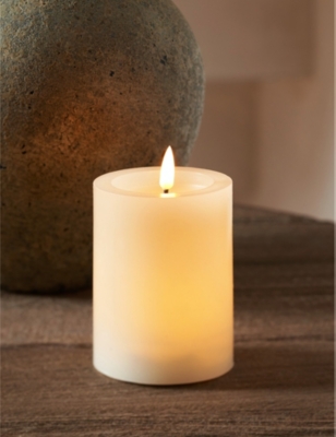 THE WHITE COMPANY: Glow small LED wax candle 10cm