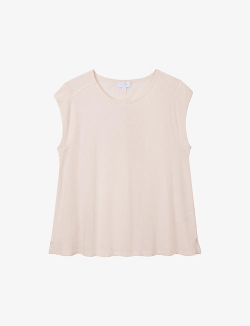 THE WHITE COMPANY: Round-neck relaxed-fit organic-cotton T-shirt