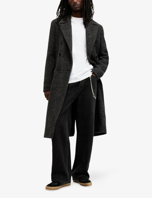 Nero Mock-Neck Cotton Sweatshirt