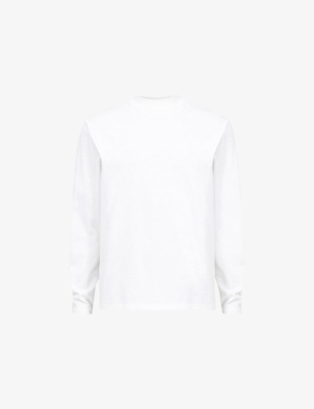 Nero Mock-Neck Cotton Sweatshirt