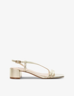 DUNE: Maryanna block-heel leather sandals