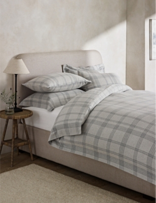 THE WHITE COMPANY: Arno cotton-blend duvet cover