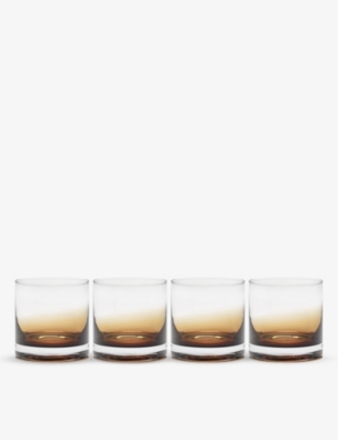 SERAX: Kelly Wearstler Zuma glass whiskey glasses set of four