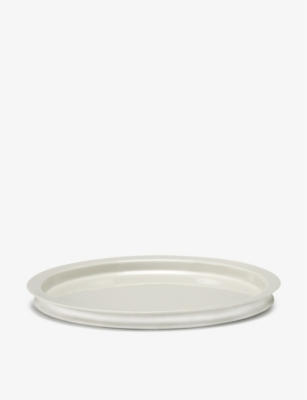 Serax White Kelly Wearstler Dune Porcelain Plate Set Of Two