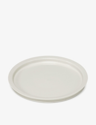 Serax White Kelly Wearstler Dune Small Porcelain Plate Set Of Two In White