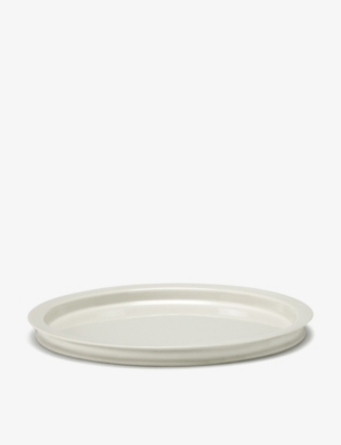 Serax White Kelly Wearstler Dune Small Porcelain Plate Set Of Two