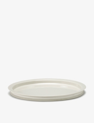 Serax White Kelly Wearstler Dune Medium Porcelain Plate Set Of Two