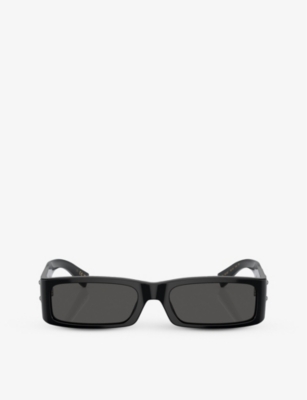 DOLCE & GABBANA: 0DG4444 rectangle-frame acetate sunglasses