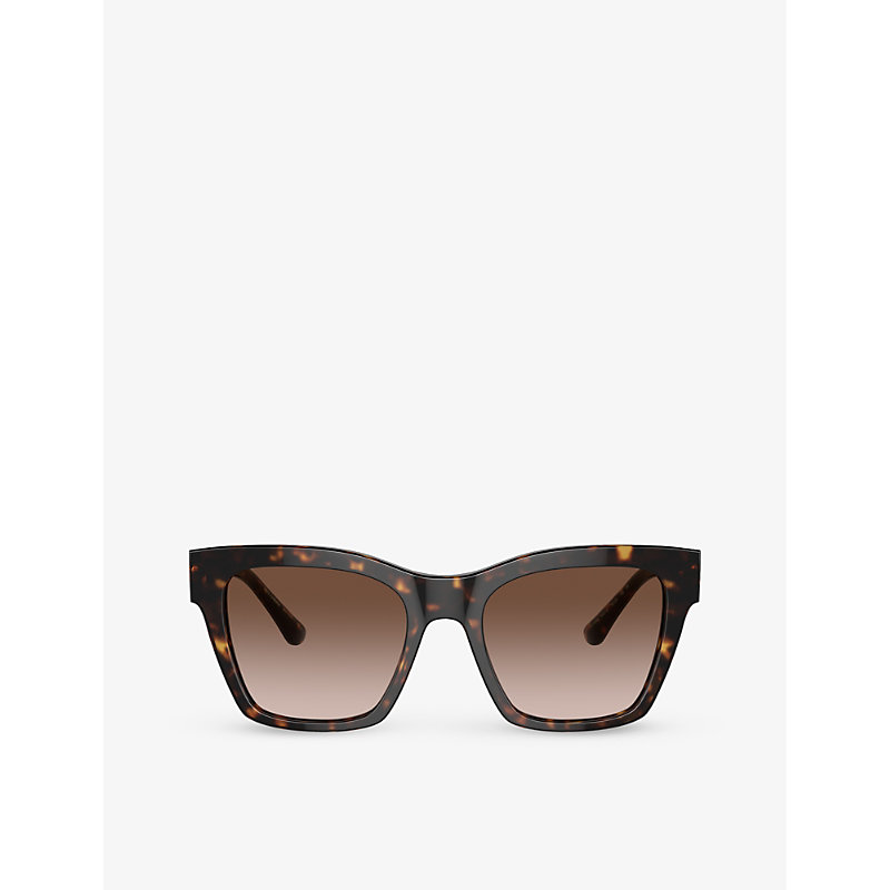 Dolce & Gabbana 0dg4384 Sqaure-frame Acetate Sunglasses In Black