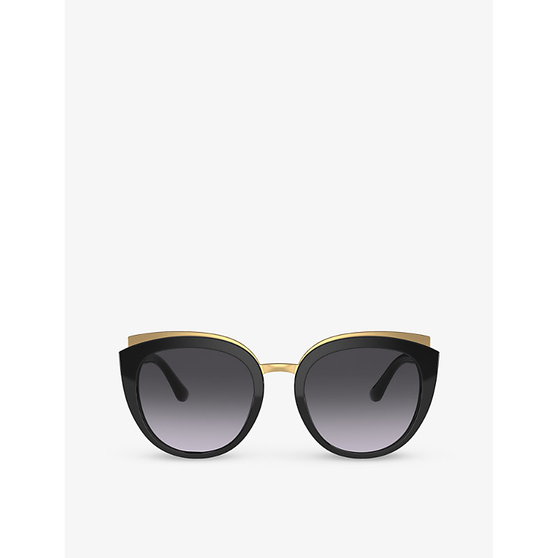 Dolce & Gabbana 0dg4383 Butterfly-frame Acetate Sunglasses In Black
