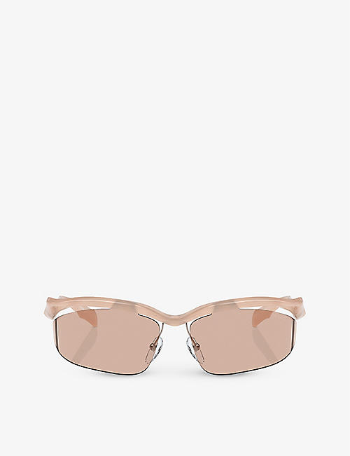 PRADA: PR A25S cat-eye acetate sunglasses