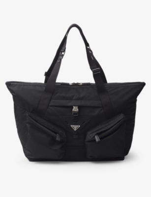 PRADA: Re-Nylon nylon and leather tote bag