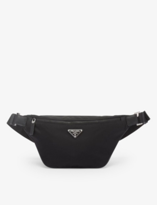 PRADA: Re-Nylon Saffiano leather and recycled-nylon belt bag