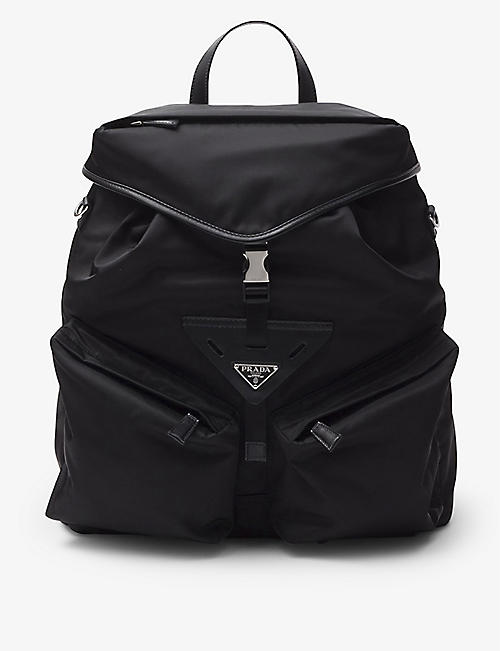 PRADA: Re-Nylon recycled-nylon and leather backpack
