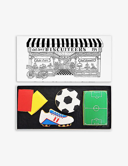 BISCUITEERS: Football Letterbox biscuits 60g